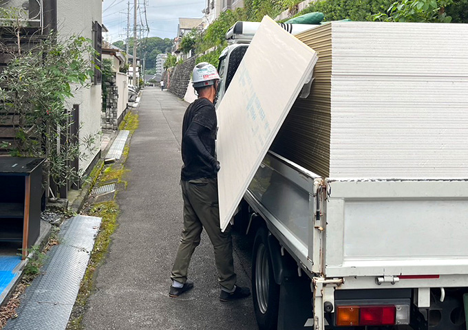 作業実施→作業終了報告