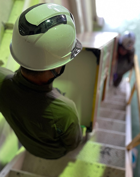 職人や現場から支持される荷揚げ技術！